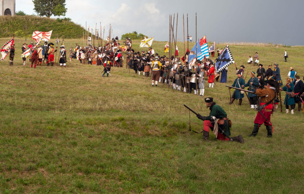  "King Alfred the Great leading Anglo-Saxon warriors against Viking invaders during the defense of Wessex."